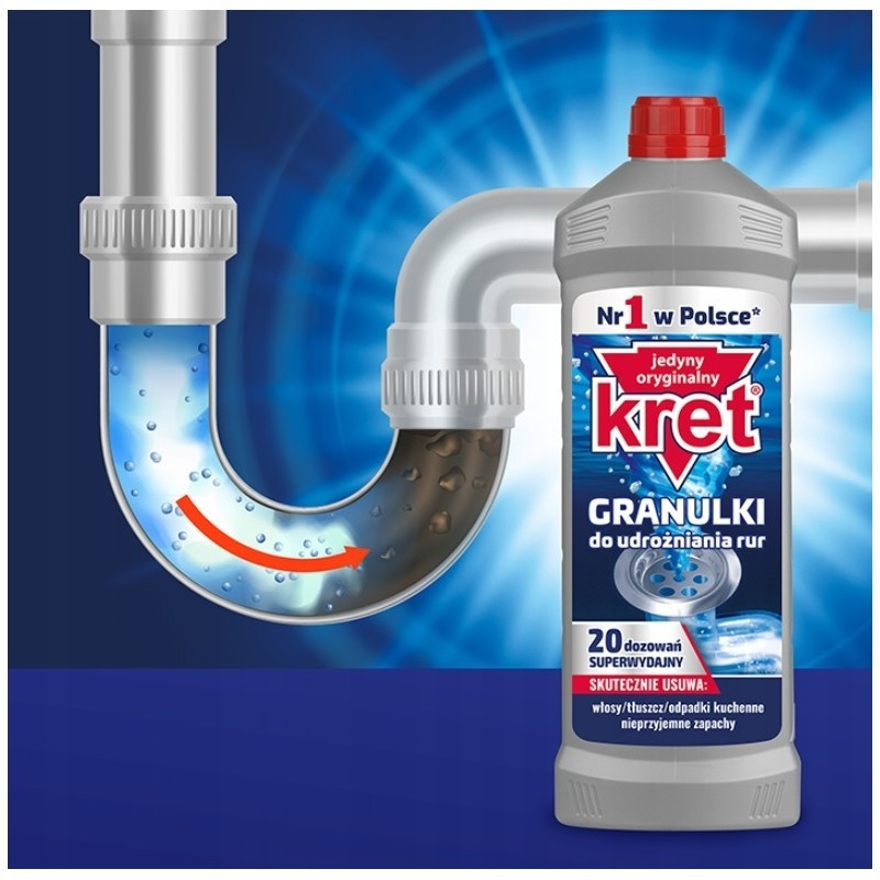 Kret do rur granulki 800g
